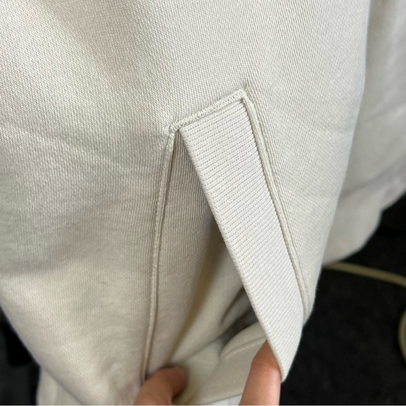 Goodfellow Men's Cream Hoodie Ultra-Soft Fleece Sweater Size L - Picture 4 of 13